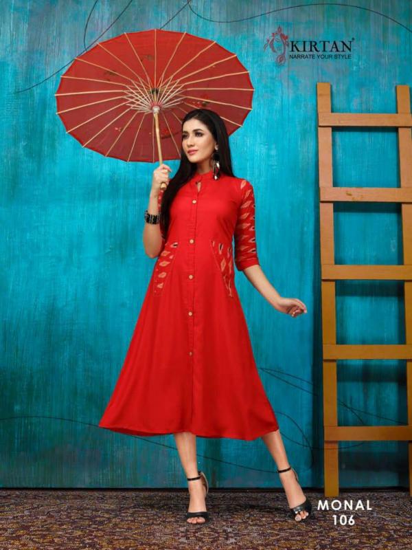 Kirtan Monal-Rayon-Fancy-Kurti